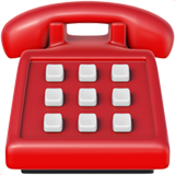 Icône de téléphone - Ancien téléphone rouge